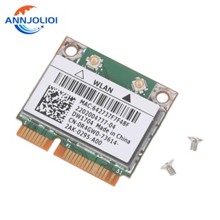 Ann BCM943142Hm DW1704 802 11A B G N การ์ด WiFi ไร้สาย 1500Mbps Dual Band BT4 0 Half Mini PCie สําหรับ 5323 7720 5720 5420