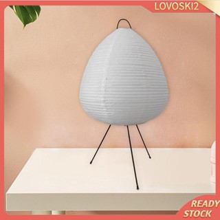 [Lovoski2] โคมไฟตั้งโต๊ะ กระดาษ สําหรับตกแต่งข้างเตียง หอพัก ฟาร์มเฮาส์