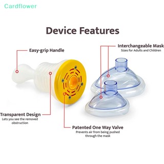 &lt;Cardflower&gt; ชุดอุปกรณ์ช่วยหายใจ แบบใส พกพา สําหรับกู้ภัย เดินทาง บ้าน