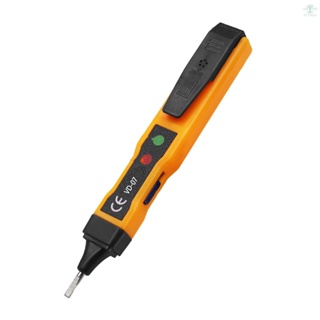 Non-contact AC Voltage Tester Pen AC 70-250V DC 250V Portable NCV Detector with Sound Light Dual Alarm, Zero/ Live Wire Recognition, Break Point Detection, Battery Level Check