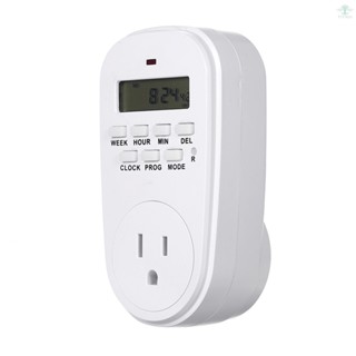 Digital Timer Switch Socket with LCD Display Plug-in Programmable Time Controller Intelligent Electronic Timing Socket 220~240V