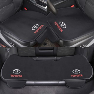 ผ้าคลุมเบาะรถยนต์ สําหรับ TOYOTA Plush Seat Cushion Set กันลื่น เบาะนุ่ม พร้อมกระเป๋าจัดเก็บ