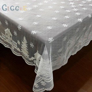 ⭐NEW ⭐Tablecloth Christmas Embossed Lace Home Decoration Kitchen Rectangle Round