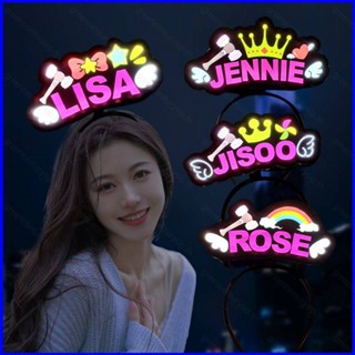 Gp1 ที่คาดผมอะคริลิค น้ําหนักเบา ลาย BLACKPINK JISOO JENNIE ROSE LISA PG1