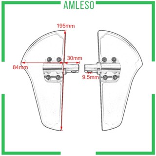 [Amleso] ที่พักเท้าผู้โดยสาร ด้านหลัง อุปกรณ์เสริม สําหรับรถมอเตอร์ไซด์ XL 2 ชิ้น