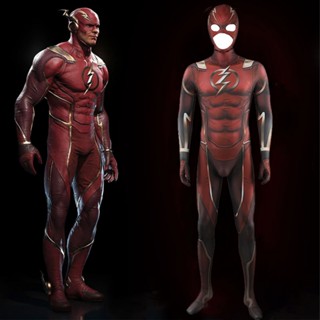 League 2 The Flash Bodysuit cos บอดี้สูท เสื้อผ้าสไตล์เดียวกัน เสื้อผ้าครบชุด