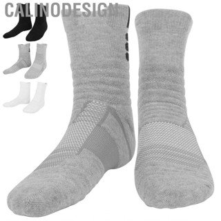 Calinodesign Men Socks  Thickened Comfortable Basketball Absorb Moisture for Reducing Ankle Pressure Exercise