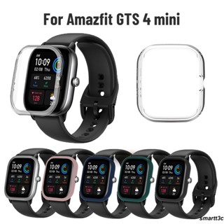 พร้อมเคสพีซีที่ทนทานพร้อมตัวป้องกันหน้าจอกันชนสำหรับ Amazfit GTS 4 MINI การป้องกันขั้นสูงสำหรับนาฬิกาอัจฉริยะของคุณ antifall Scratch กรอบแข็งนาฬิกาเคสป้องกัน