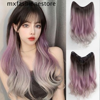 Mxfashione วิกผมสังเคราะห์ ยาวหยักศก ทนความร้อน คุณภาพสูง สีดํา สําหรับผู้หญิง