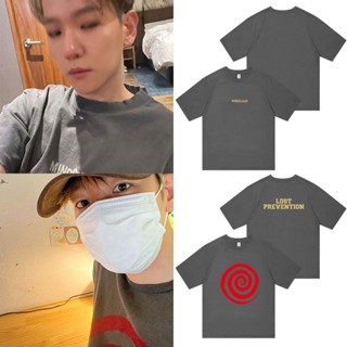 เสื้อยืดลําลอง ผ้าฝ้าย แขนสั้น คอกลม พิมพ์ลาย Kpop EXO BaekHyun สําหรับผู้ชาย และผู้หญิง