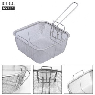 ⭐NEW ⭐Heat Resistant Stainless Steel Fryer Basket for Safe and Comfortable Deep Frying