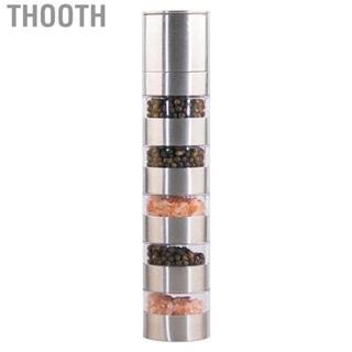 Thooth Manual Pepper Grinder  Compact Robust Convenient To Use Spice Adjustable for Kitchen