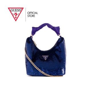 GUESS กระเป๋าสะพายผู้หญิง รุ่น XG876502 VELINA HOBO สีม่วง