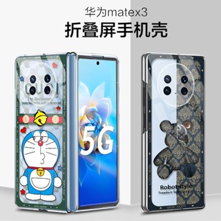 เคสมือถือ แบบแข็ง แบบใส พับได้ กันกระแทก สําหรับ Huawei matex5 matex5