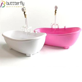 Buttterfly อ่างอาบน้ําไฟฟ้า ขนาดเล็ก สเกล 1:6 สําหรับบ้านตุ๊กตา