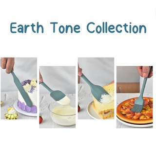 ไม้พาย ช้อนพาย ไม้ปาดครีม พายทาเนย แปรง ซิลิโคน Earth Tone Collection มีหลายขนาด หลายสี ให้เลือก