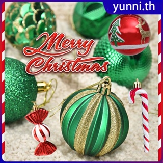 6 ชิ้น/แพ็ค Christmas Candy Canes Twisted Crutch Xmas Tree แขวนเครื่องประดับปีใหม่ตกแต่งบ้านเด็กของขวัญของเล่น Yunni