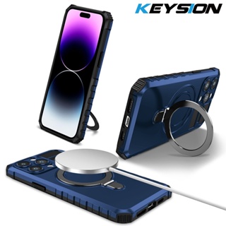 Keysion เคสโทรศัพท์มือถือ กันกระแทก พร้อมแหวนขาตั้ง สําหรับ iPhone 15 Pro Max 15 Ultra 15 Plus