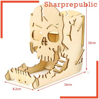 [Sharprepublic] กล่องไม้ใส่ลูกเต๋า สําหรับเกมกระดาน Dragon and Dungeon RPGs