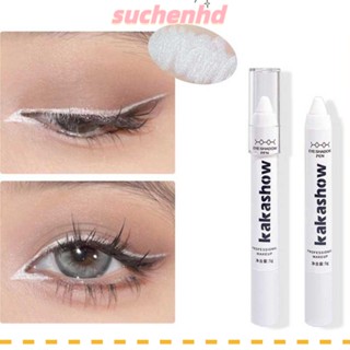 Suchenhd ปากกาอายแชโดว์ ไฮไลท์ เนื้อแมตต์ ประกายมุก สีขาว ติดทนนาน 3 ชิ้น