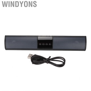 Windyons BT Speaker Stereo Memory Card AUX USB Input Desktop Bar W/ RGB Light❤HGF