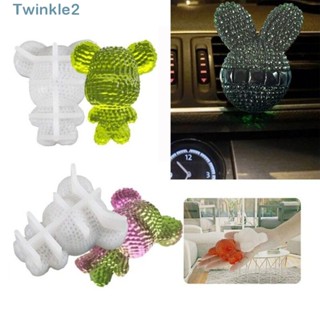 Twinkle แม่พิมพ์เรซิ่นอีพ็อกซี่ รูปสัตว์ กระต่าย หมี น่ารัก สําหรับทําเครื่องประดับ จี้