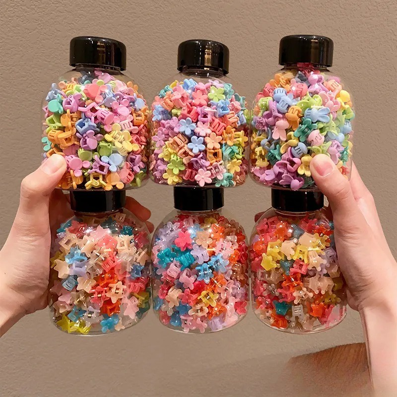 ชุดกิ๊บติดผม ขนาดเล็ก สีสันสดใส แฟชั่นเกาหลี สําหรับเด็ก จํานวน 50 ชิ้น