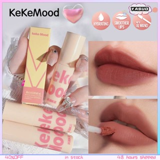 Kekemood ลิปกลอส เนื้อแมตต์กํามะหยี่ สีขาว ไม่จางง่าย