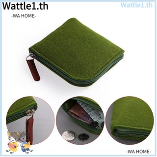 Wttle กระเป๋าสตางค์ ผ้าขนสัตว์สักหลาด ใส่เหรียญได้ สําหรับผู้ชาย และผู้หญิง