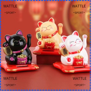 Wattle Maneki Neko แมวกวักนําโชคน่ารัก เครื่องประดับ สําหรับตกแต่งภายในบ้าน