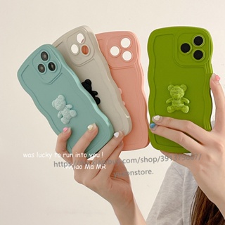 Realme C51 C53 C55 NFC Phone Case เคสโทรศัพท์มือถือ ซิลิโคนนิ่ม ลายหมีน่ารัก สีมาการอง สําหรับ