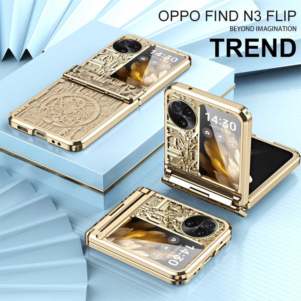 เคสโทรศัพท์มือถือ แบบฝาพับ ป้องกันรอย สร้างสรรค์ สําหรับ OPPO Find N3 Flip