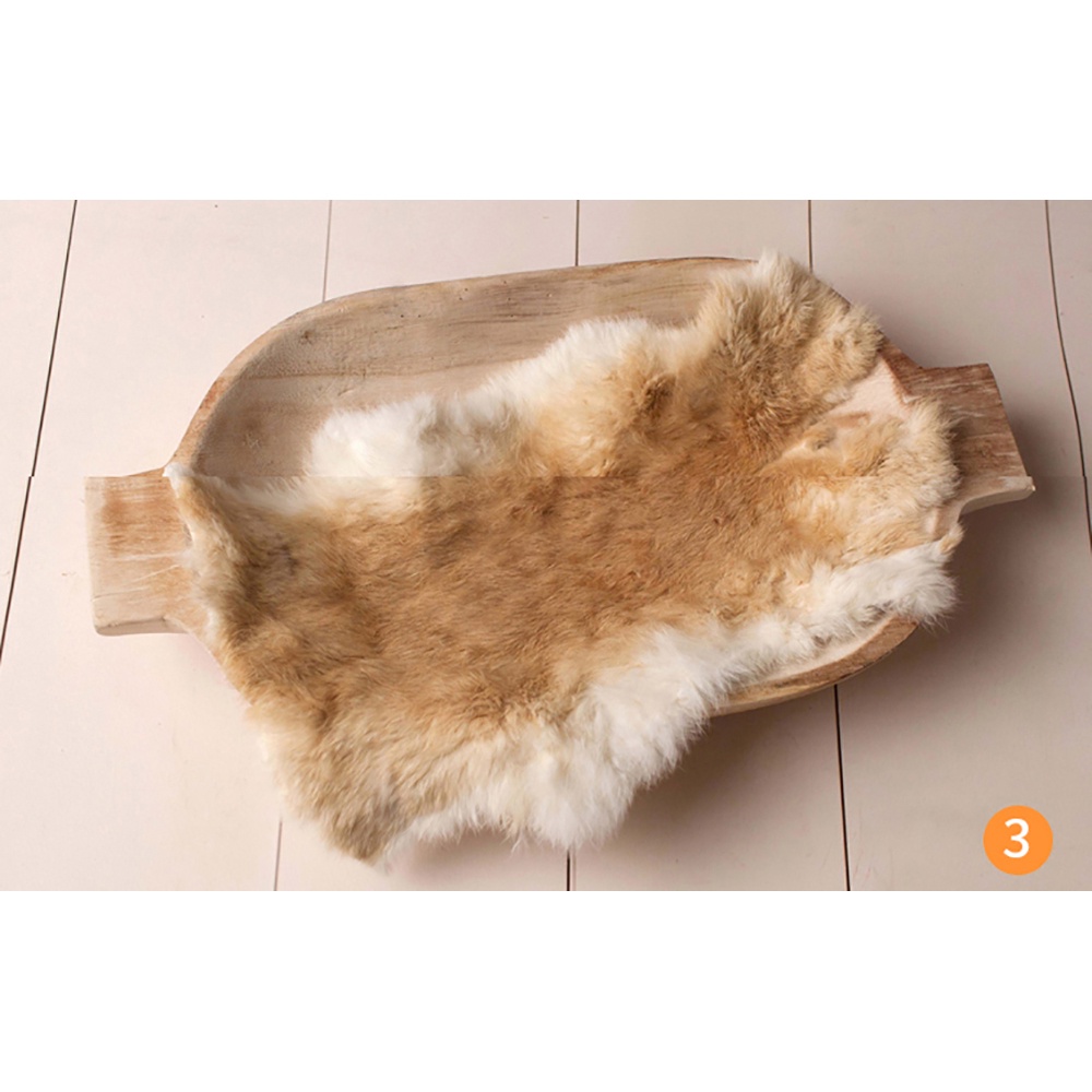 Faux Rabbit Fur For Baby Girl Birth Newborn Photography Props Newborn Photo Shooting Background Blanket Infant Accessori
