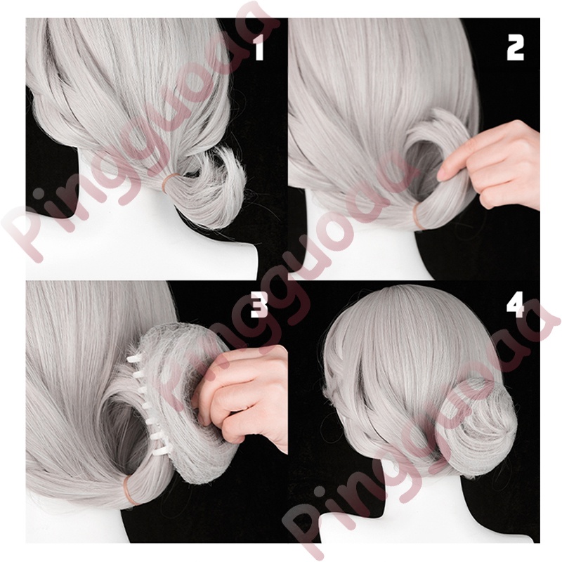 Identity V ONCE Bloody Queen skin Promised Day Mary Cosplay Wig 43cm Warm Gray Wigs ราคา ถูกที่สุด ดีลบีเคเค แกลเลอรีภาพที่ 7