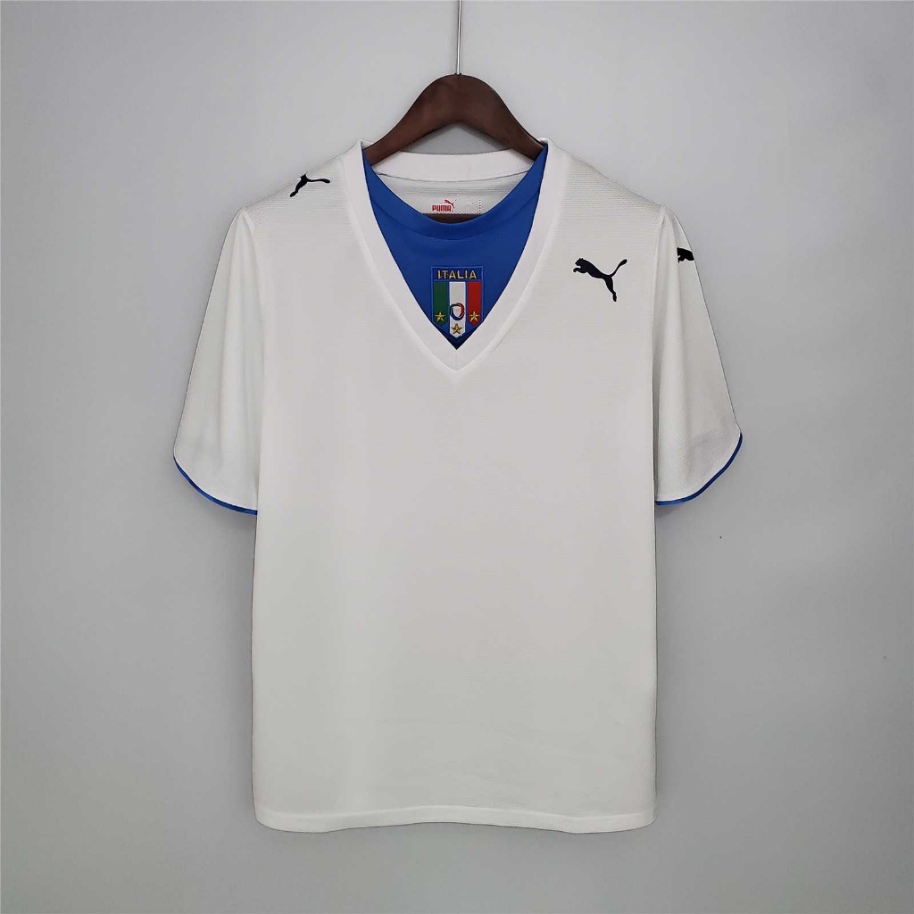 เสื้อยืด ลายทีมชาติฟุตบอล Italy Totti away Cannavaro 2006 สไตล์เร