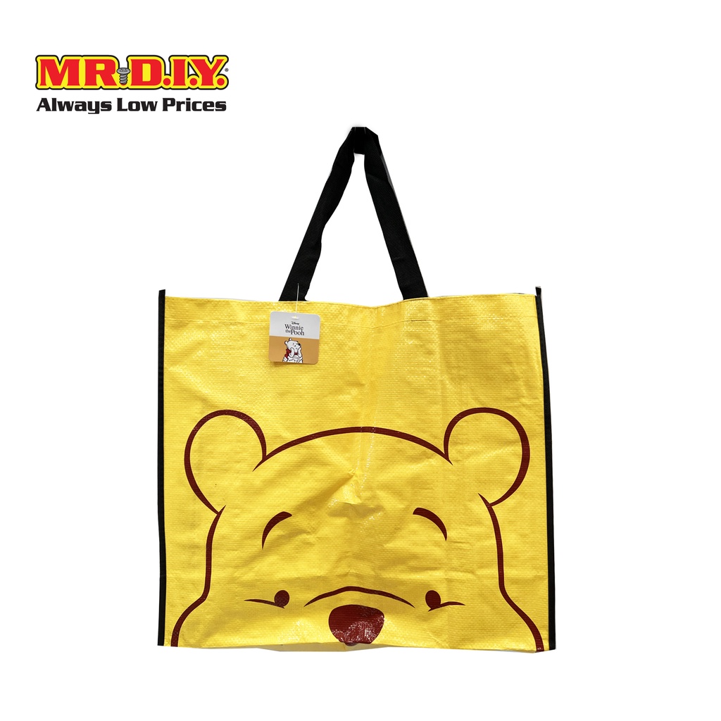 มิสเตอร์. ดี.ไอ.วาย ถุงช้อปปิ้งกันน้ำ สามารถสะพายไหล่หรือถือได้ ลาย WINNIE THE POOH ไซส์ L