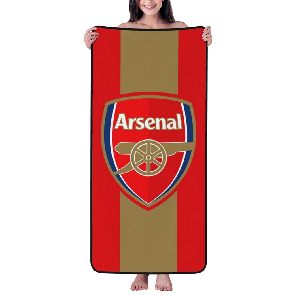 Arsenal F C 70 * 140 ซม. ผ้าขนหนูอาบน้ํา กํามะหยี่ ปะการัง ดูดซับน้ํา