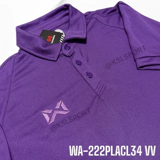 Warrix เสื้อโปโลวอริกซ์ ใส่ทำงาน ใส่สบาย ไม่ต้องรีด สีล้วนรุ่น WA-222PLACL34 ม่วง,ขาว,เหลือง