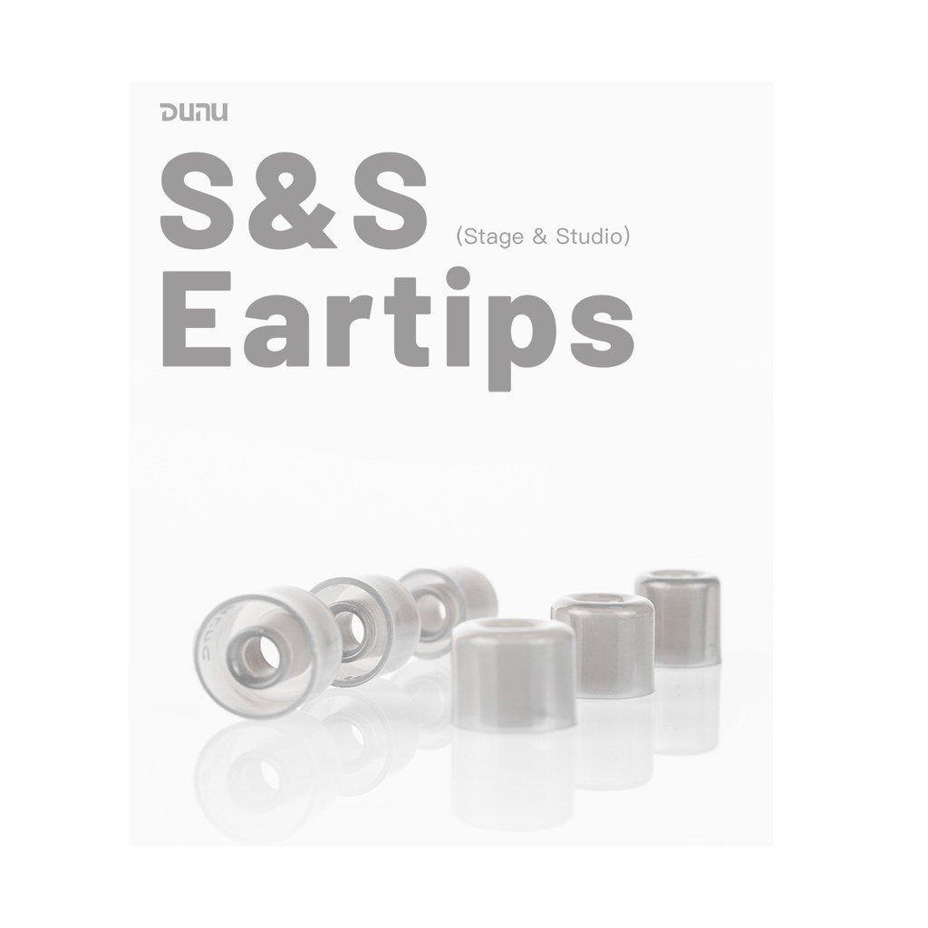 DUNU S & S Stage & Studio ซิลิโคนที่อุดหู L / M / S เส้นผ่าศูนย์กลางหัวฉีด 4-5.5 มม(1 คู่)