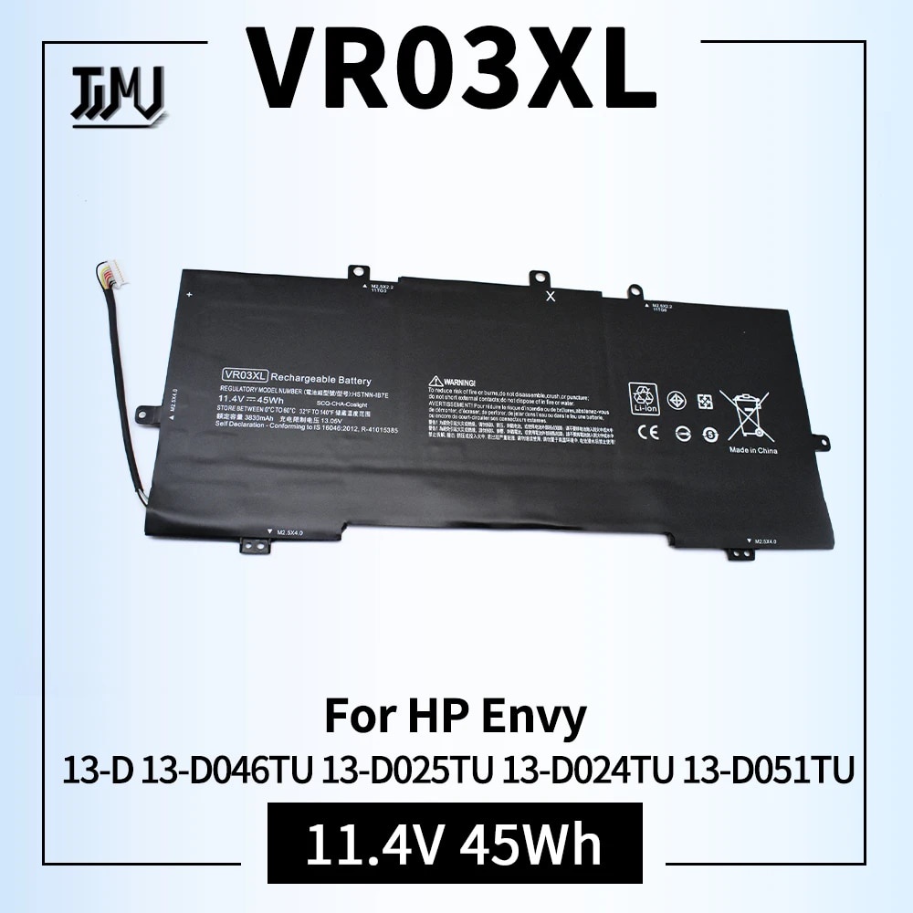 VR03XL VR03 แบตเตอรี่ for HP Envy 13-d 13-d000 13-d010nr 13-d008na 13-d053s3 13-d040wm 13-d049tu 13-d040nr 13-d010nr