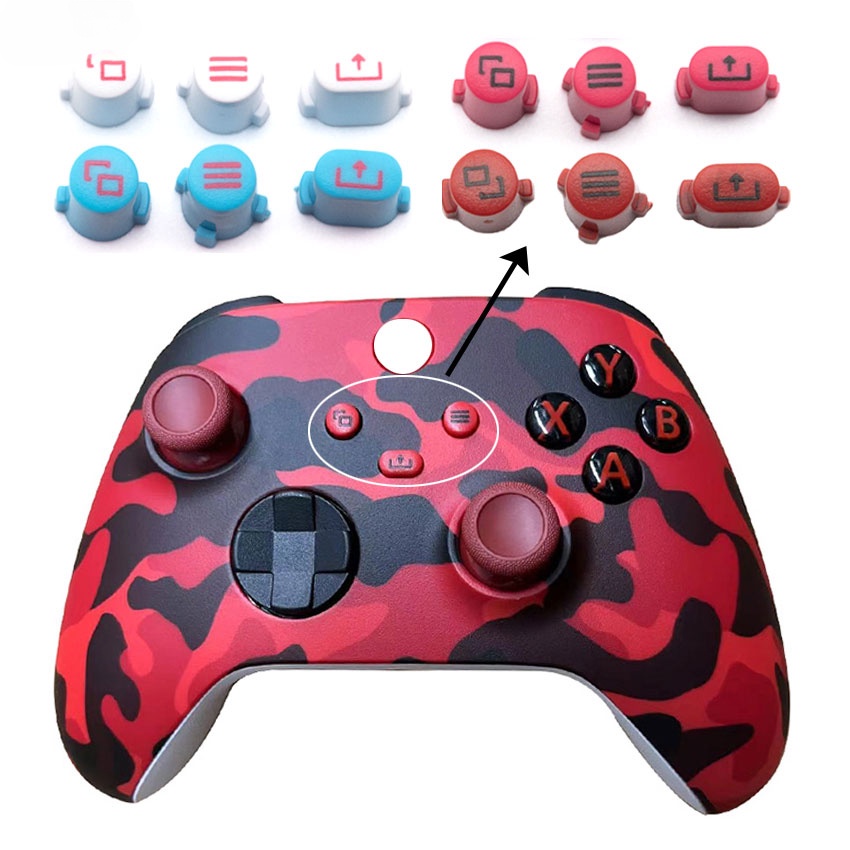 Sharing Selection Menu Home Start กลับโลโก้ปุ่มคีย์สําหรับ Xbox Series S X Controller