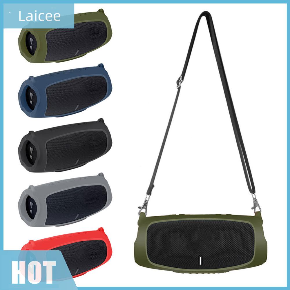 [Laicee.th] เคสซิลิโคน พร้อมสายคล้อง แบบพกพา สําหรับ JBL Charge 5