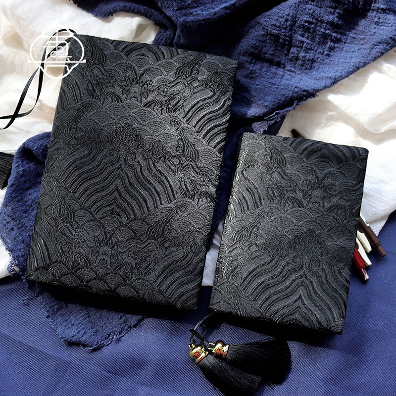 เสื้อแจ็กเก็ต ผ้าซาติน ปักลาย Wuji สไตล์โบราณ ขนาด A5 A6 แฮนด์เมด ปรับได้