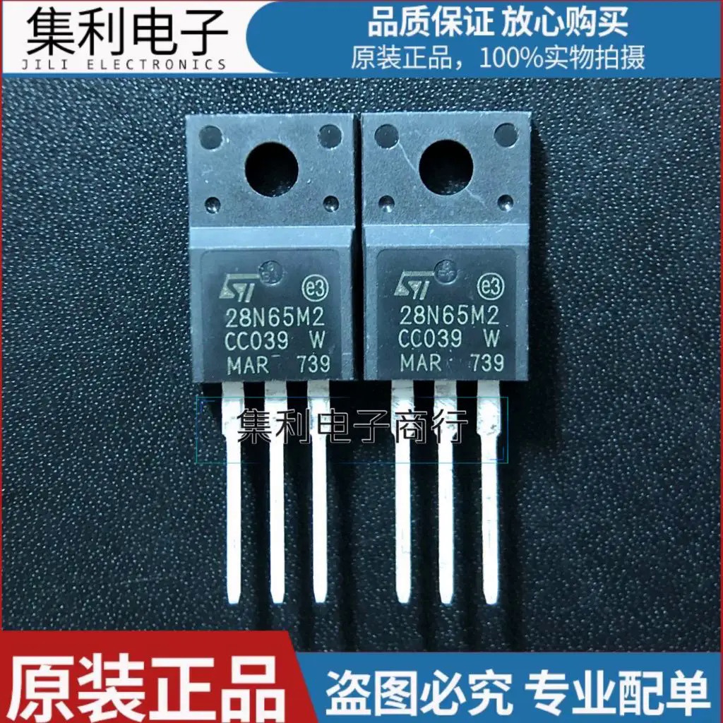 10 ชิ้น/ล็อต 28N65M2 STF28N65M2 STP28N65M2 TO-220F 28A 650V นําเข้ารับประกันคุณภาพ