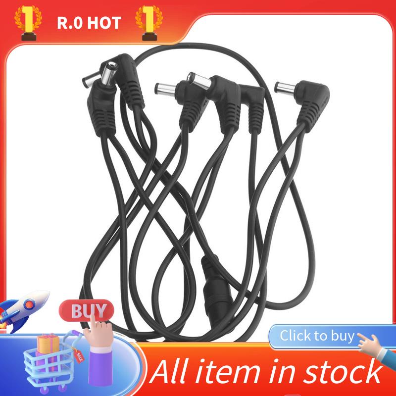 Vitoos 6 วิธี Electrode Daisy Chain Harness สายทองแดงสําหรับกีตาร์ Power Supply อะแดปเตอร์ Splitter 