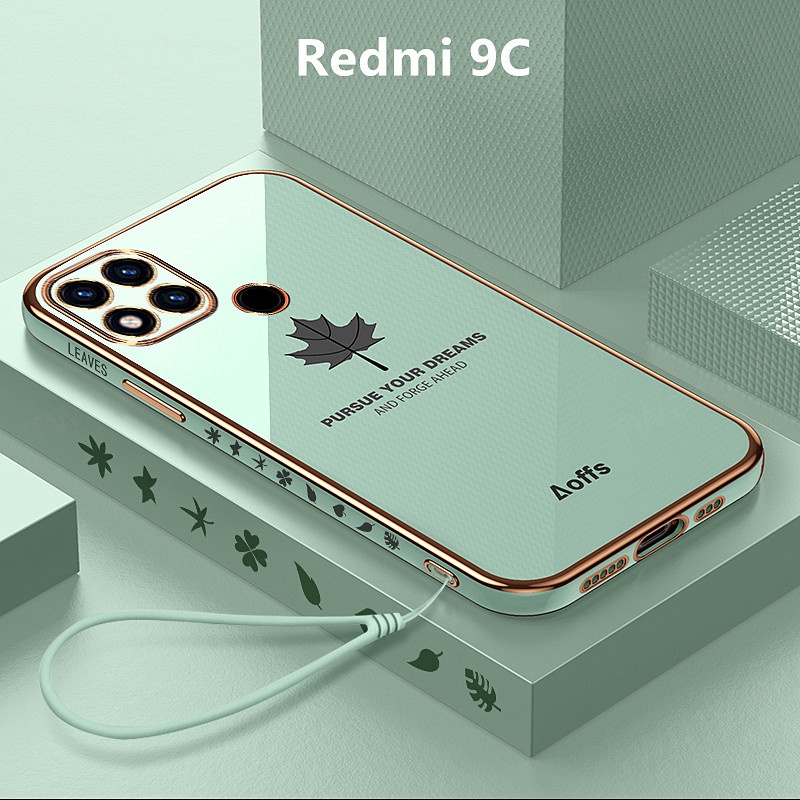 เคส Redmi 9C case อ่อนนุ่ม ลายใบเมเปิ้ล เคสมือถือ เคสโทรศัพท์ Redmi 9C