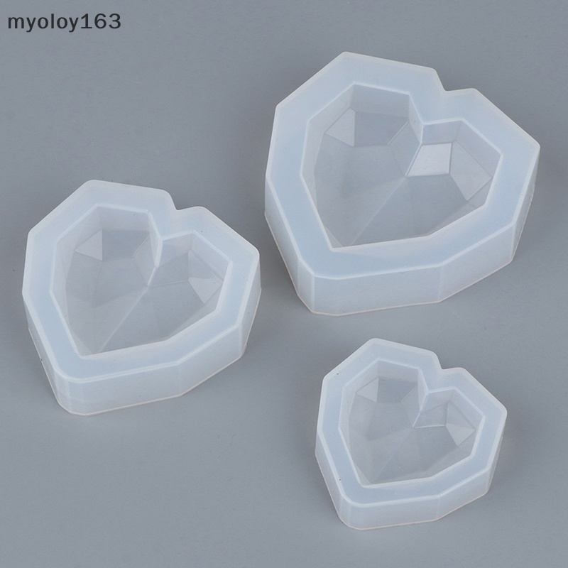 Myoloy แม่พิมพ์ซิลิโคน รูปหัวใจ 3D สําหรับทําสบู่ เค้ก 1 ชิ้น