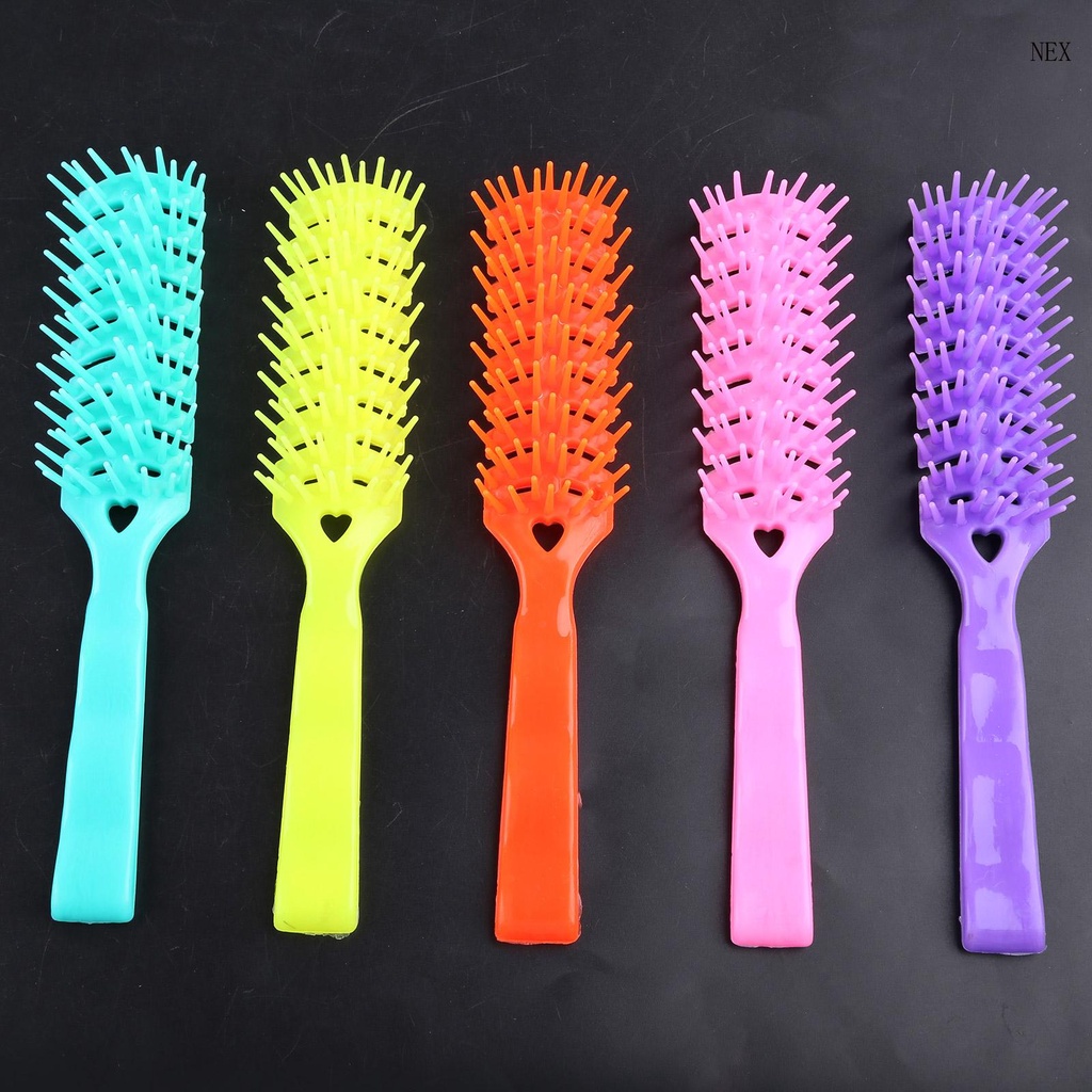 Vent Brush Hair Brush 7 Row Vent Brush With  Tipped Bristles Random Color