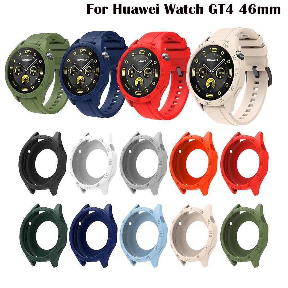 เคสป้องกัน สําหรับ Huawei Watch GT 4 46 มม. เคสป้องกัน GT4 46 มม. เคสซิลิโคนอ่อนนุ่ม กรอบกันชน อุปกรณ์เสริมที่มีสีสัน