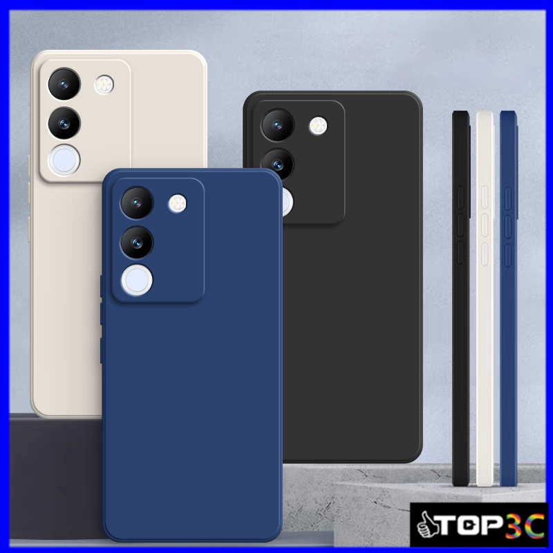 เคส Vivo V29E 5G V29 5G V27 5G V27E V25 V25E V23 5G V23E เคสโทรศัพท์มือถือ สีพื้น สําหรับ YT